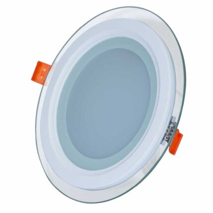 Panel Led borde vidrio Redondo Luz Cálida Neutra Blanca En Uno Solo