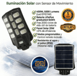 Lámpara Alumbrado Público SOLAR 400W