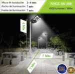 Lámpara Alumbrado Público SOLAR 300W - Image 2